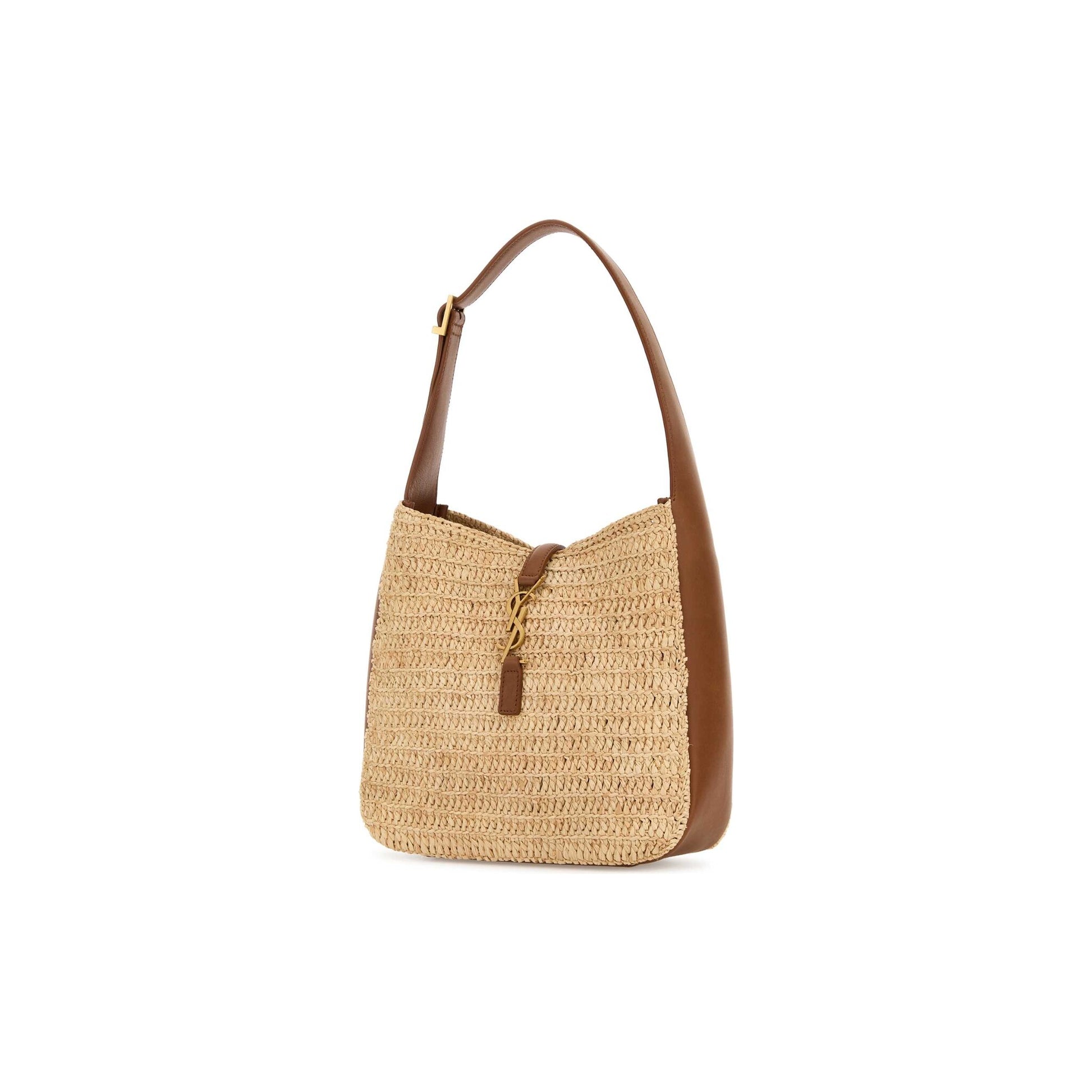 Saint Laurent Mala de Ombro Pequena em Ráfia