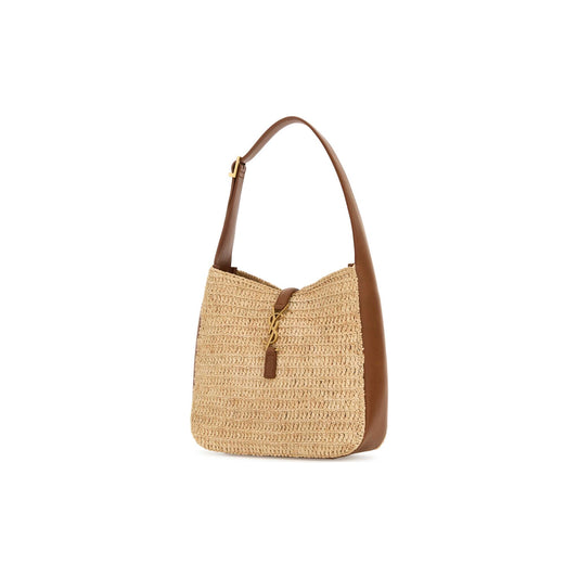 Saint Laurent Mala de Ombro Pequena em Ráfia