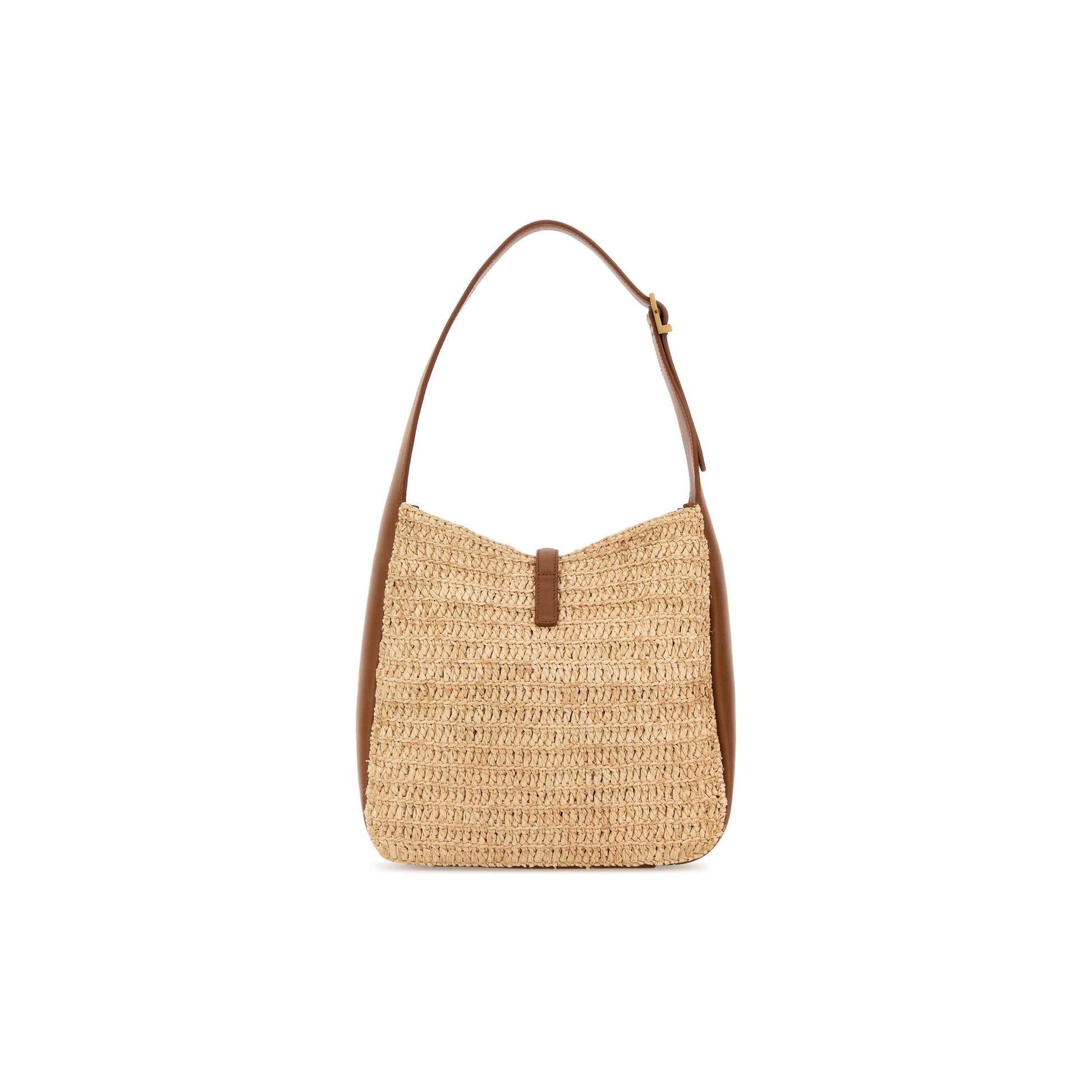 Saint Laurent Mala de Ombro Pequena em Ráfia