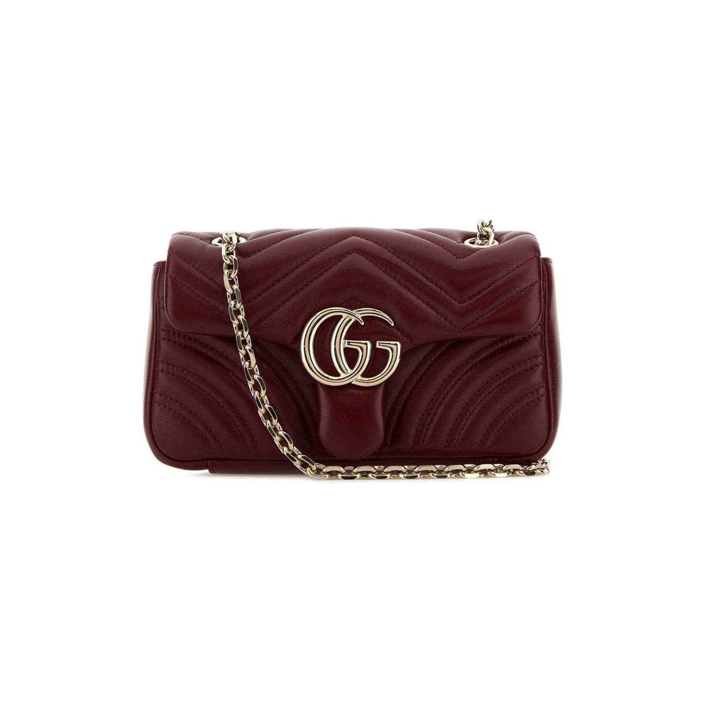 Gucci Mala de Ombro Pequena GG Marmont em Lona — Rosa