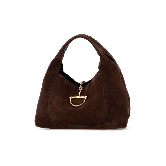 Gucci Mala com Bolsa Amovível em Pele — Dourado