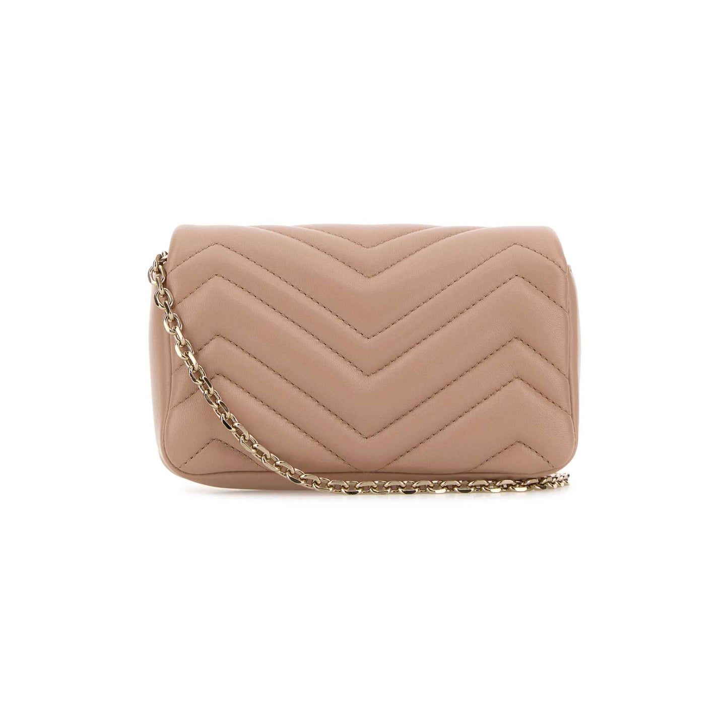 Gucci Mala de Ombro Mini GG Marmont em Pele — Lilás