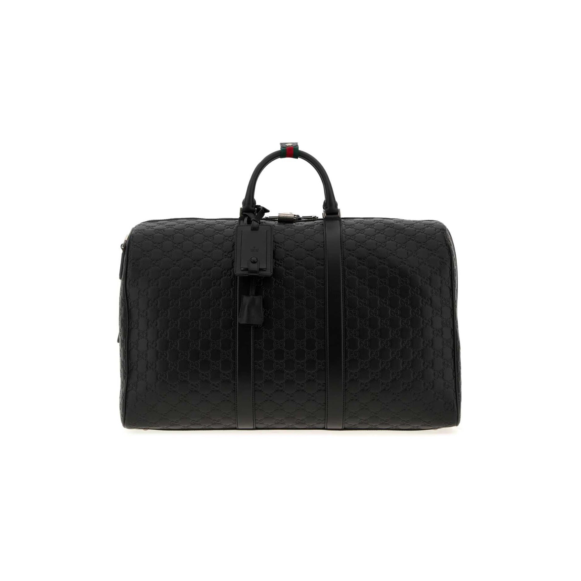 Gucci Saco de Viagem Grande GG Emblem em Pele