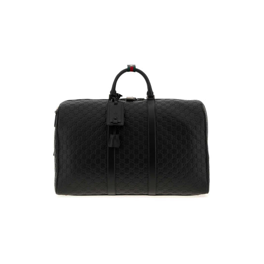 Gucci Saco de Viagem Grande GG Emblem em Pele