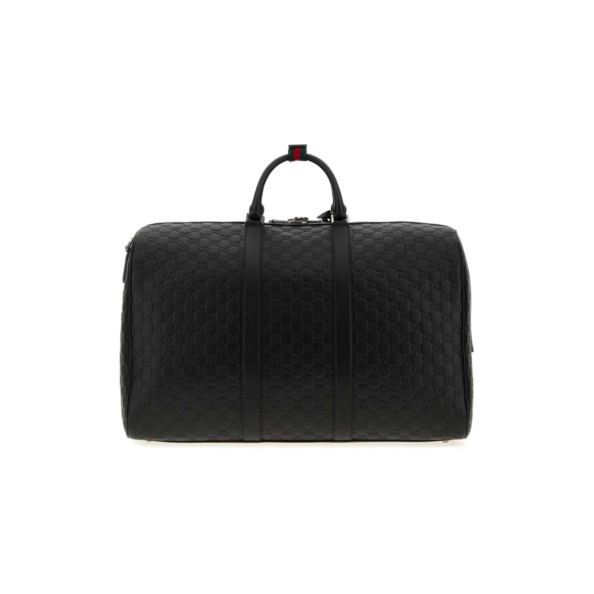 Gucci Saco de Viagem Grande GG Emblem em Pele