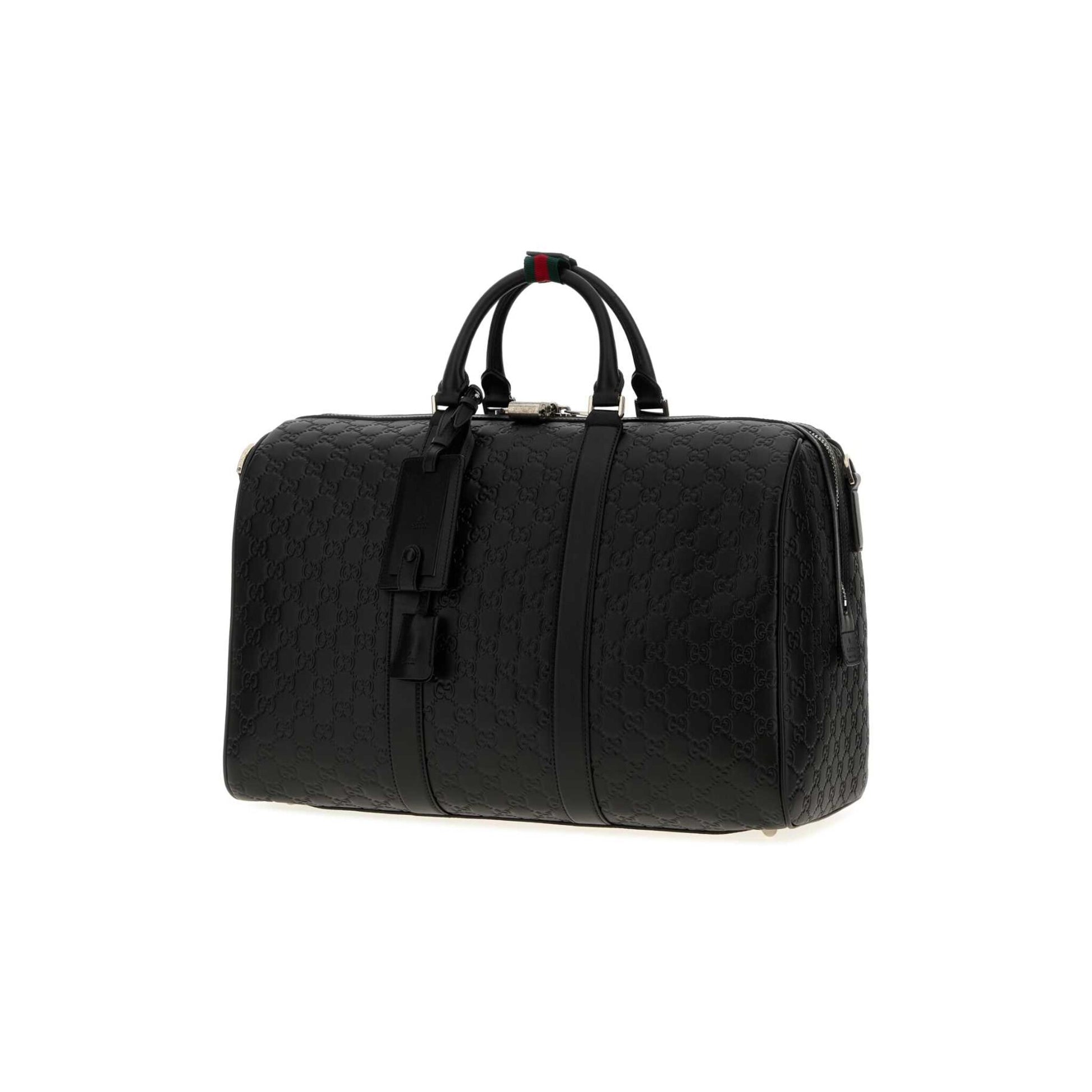 Gucci Saco de Viagem com Alça em Pele