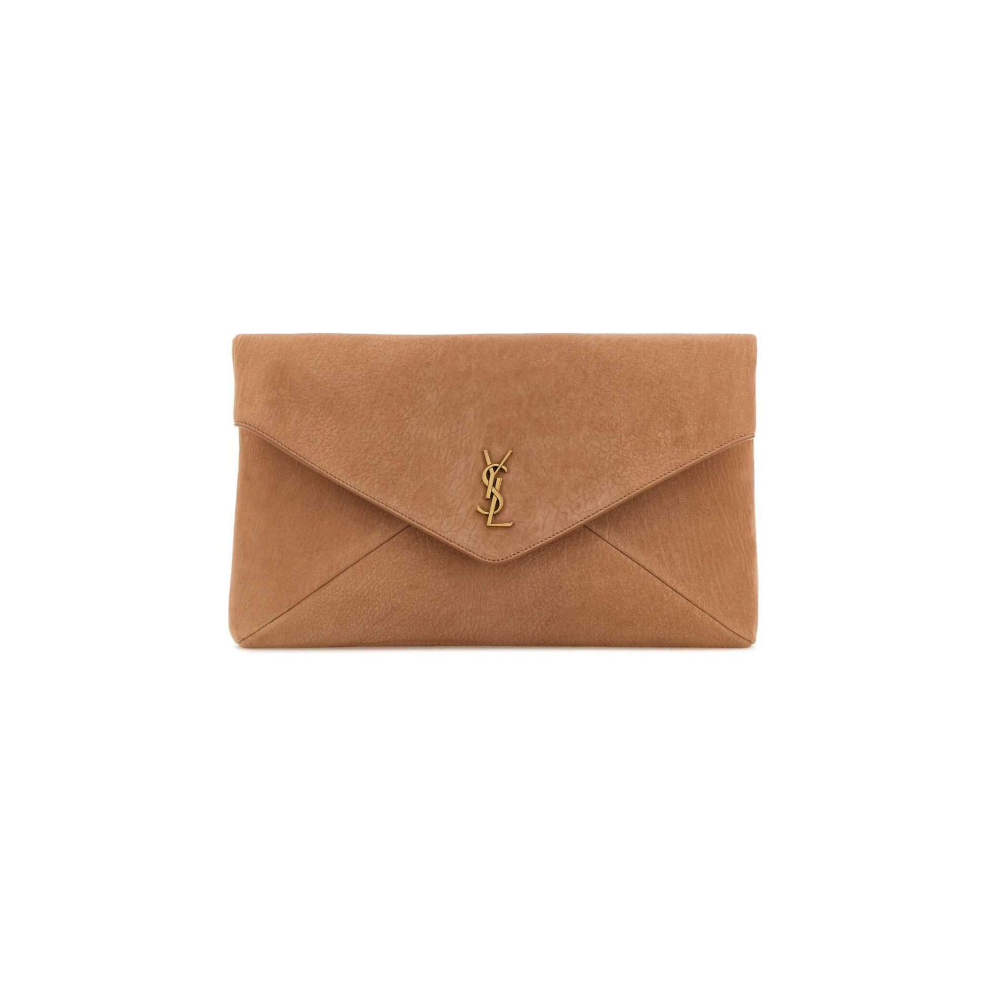 Saint Laurent Mala de Ombro Envelope em Camurça