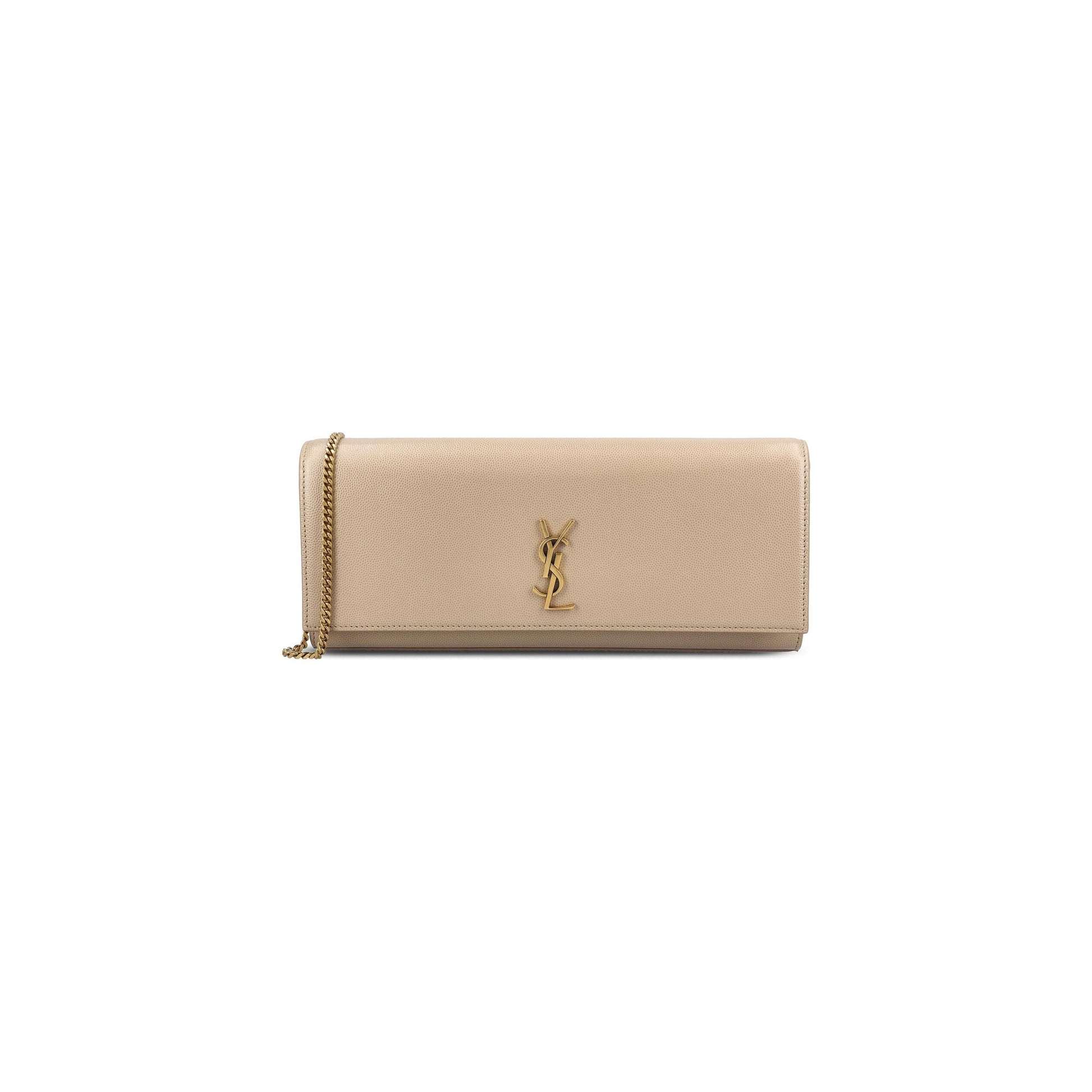 Mala Tiracolo Kate em Pele Grain de Poudre - Saint Laurent Mala a Tiracolo | Durzio