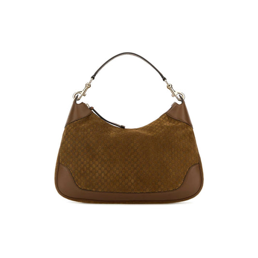 Gucci Mala de Ombro em Pele — Castanho