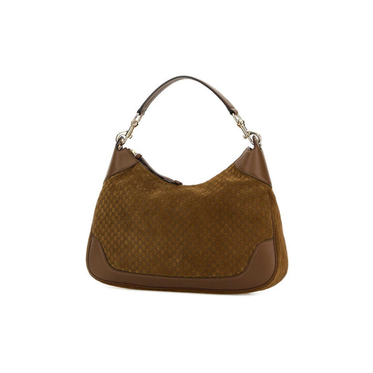 Gucci Mala de Ombro em Pele — Castanho