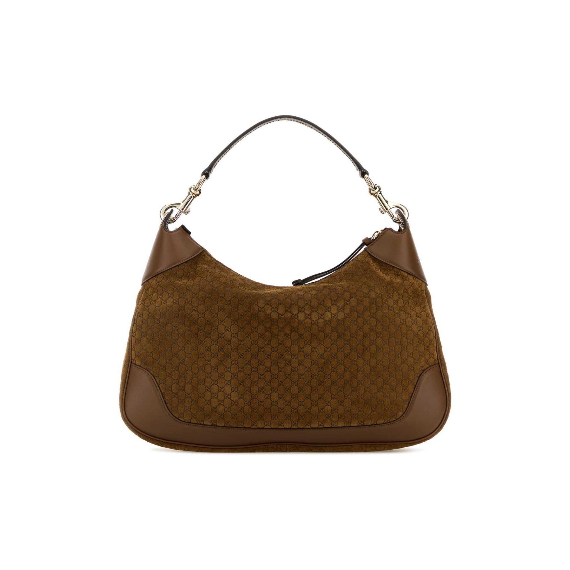 Gucci Mala de Ombro em Pele — Castanho