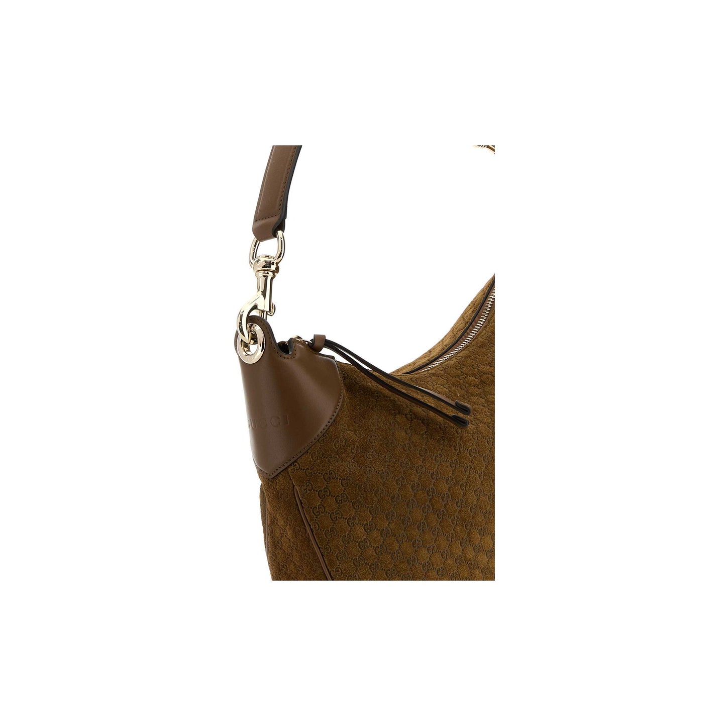 Gucci Mala de Ombro em Pele — Castanho