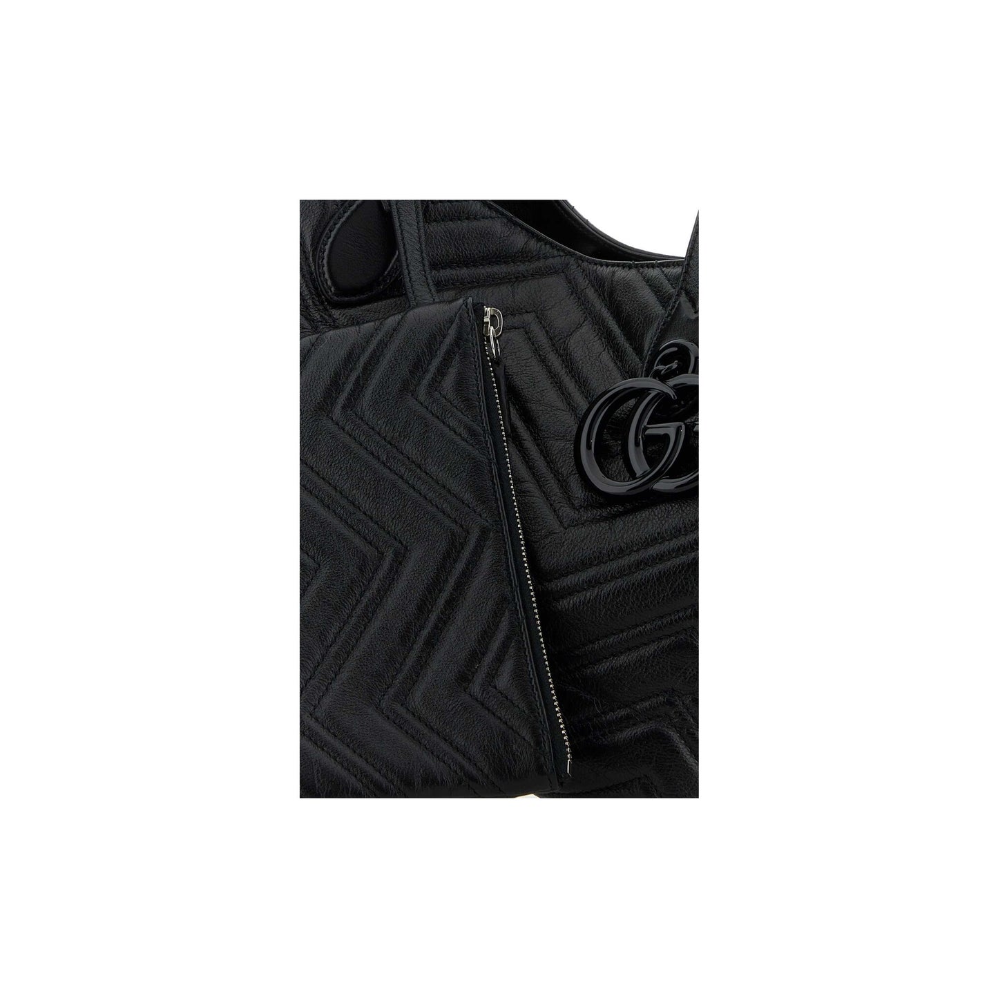 Gucci Mala Tote Média GG Marmont em Pele