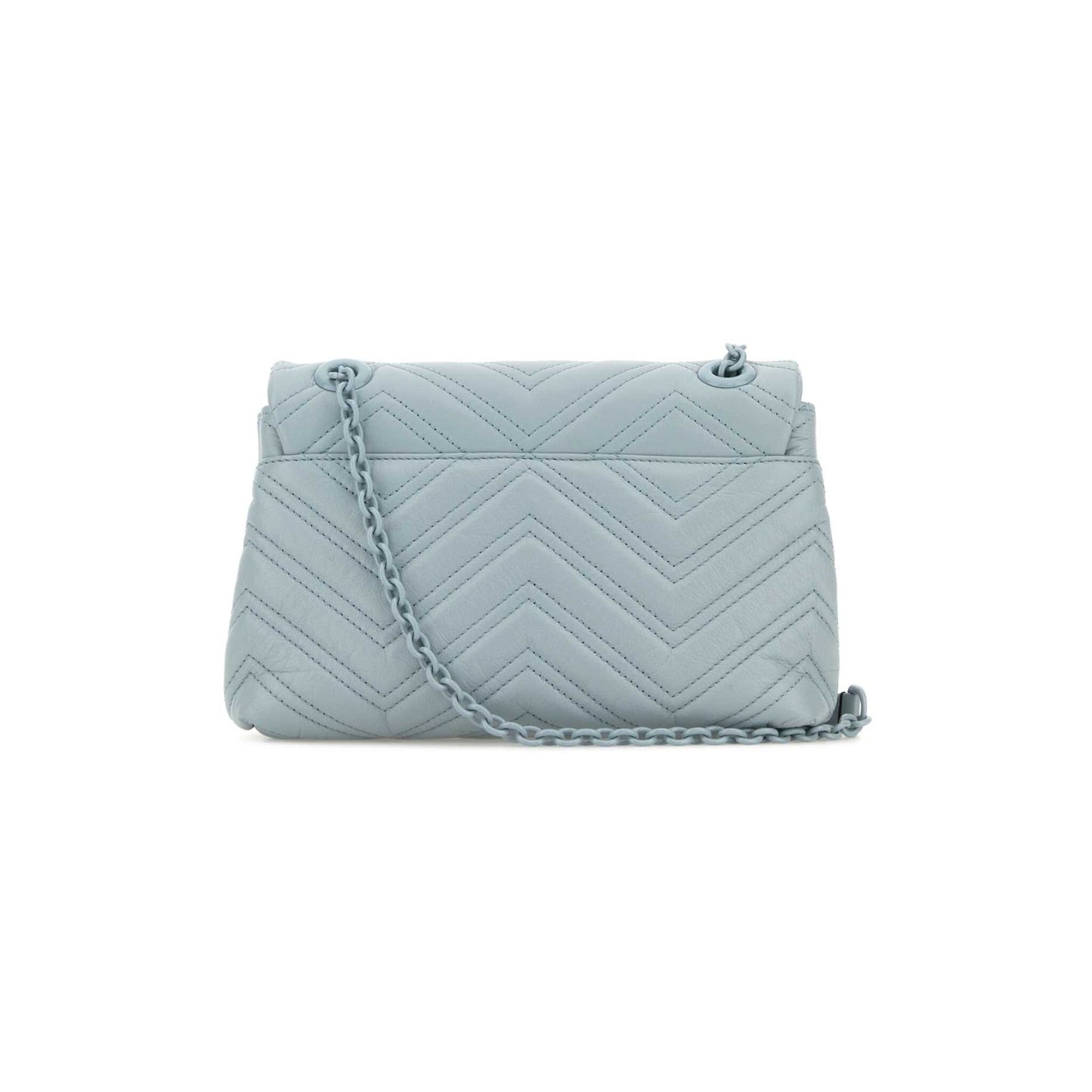 Gucci Mala de Ombro GG Marmont em Pele — Azul