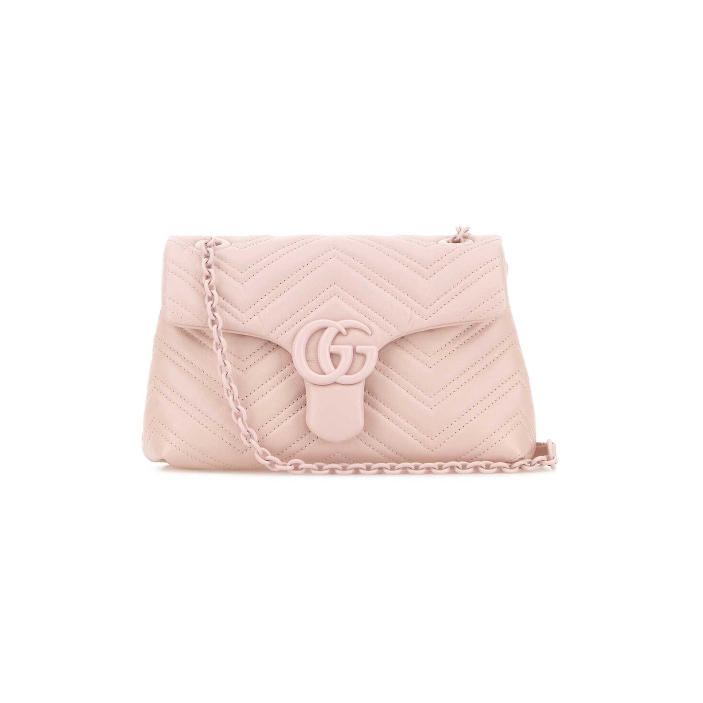 Gucci Mala de Ombro em Pele — Rosa