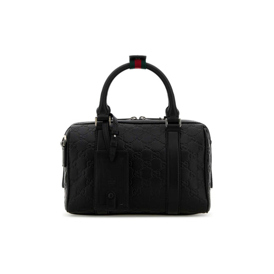 Gucci Saco de Viagem Pequena GG Emblem em Pele
