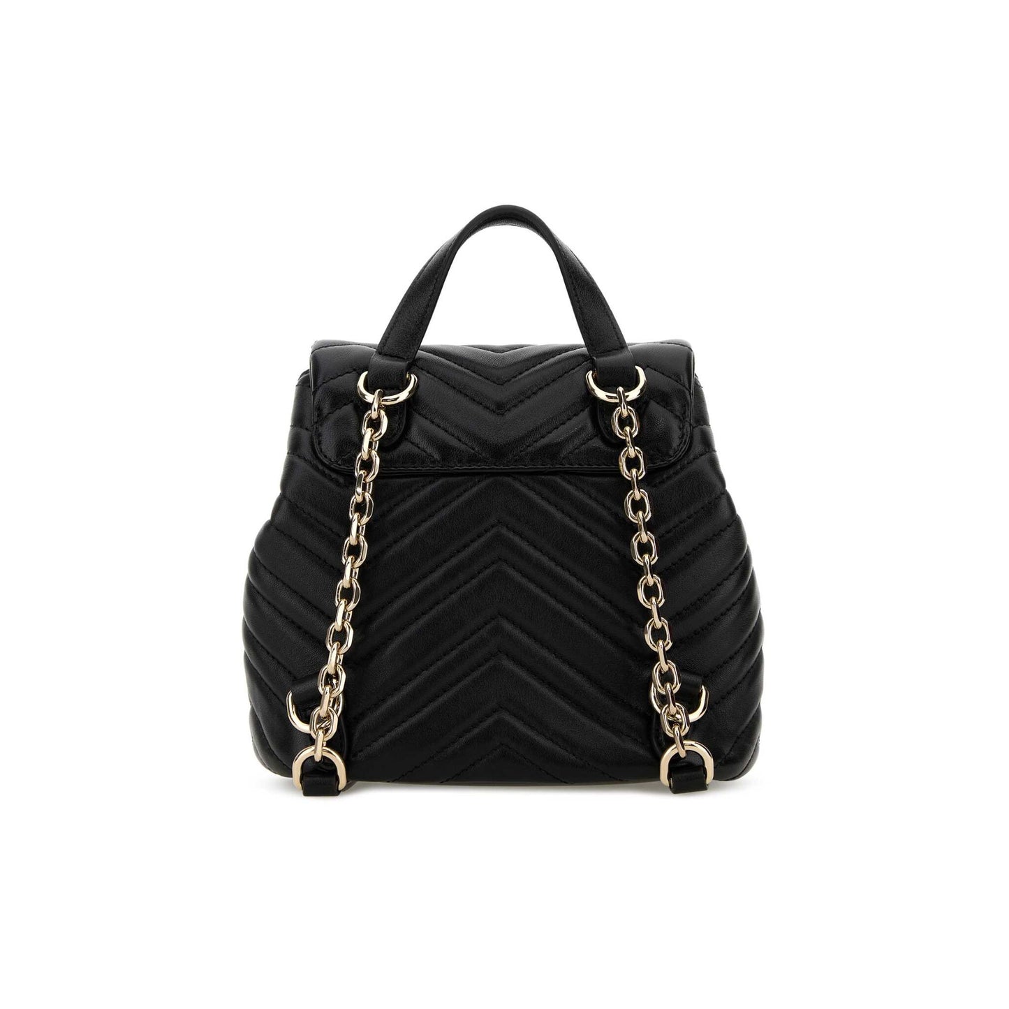 Gucci Mochila GG Marmont em Lona — Preto