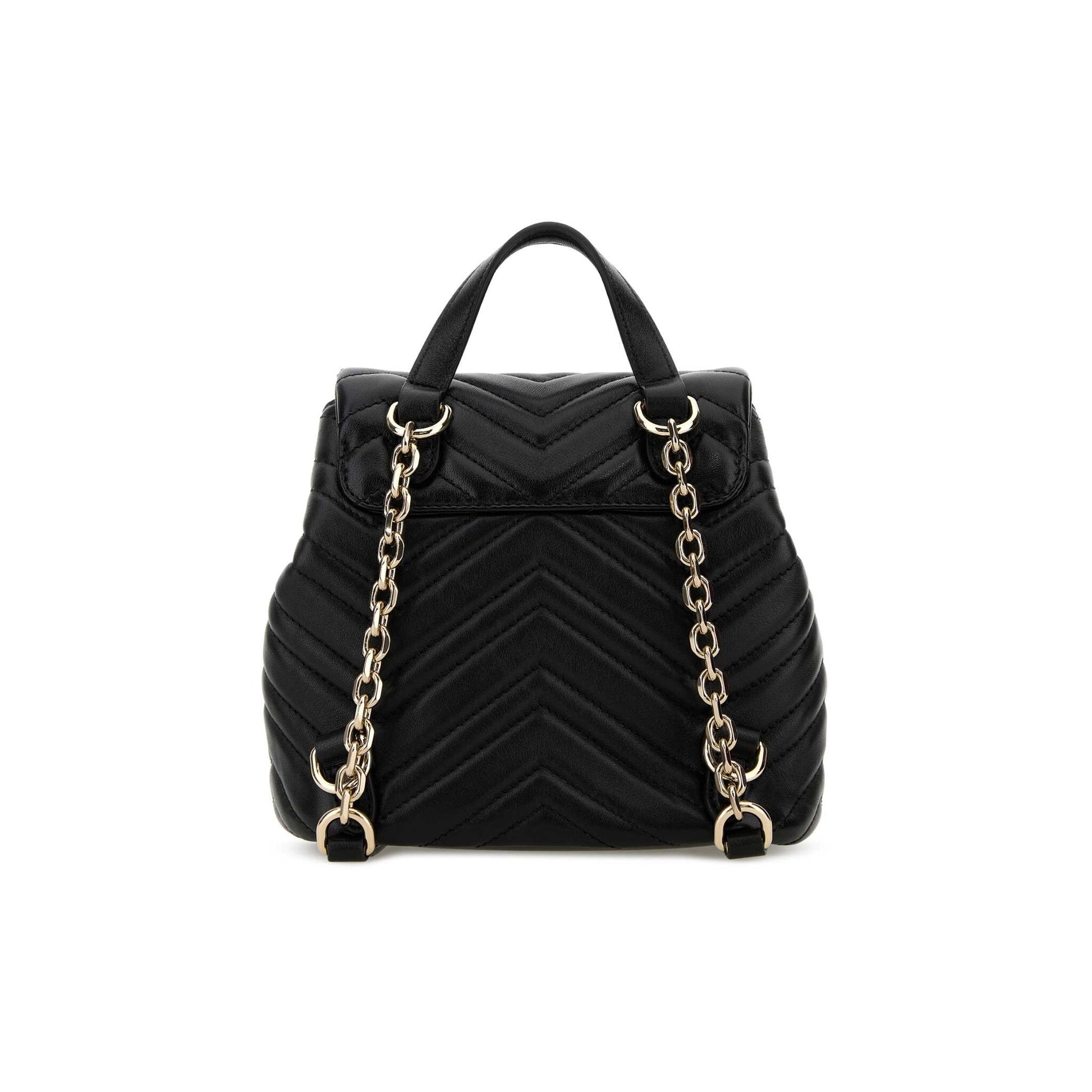 Gucci Mochila GG Marmont em Lona — Preto