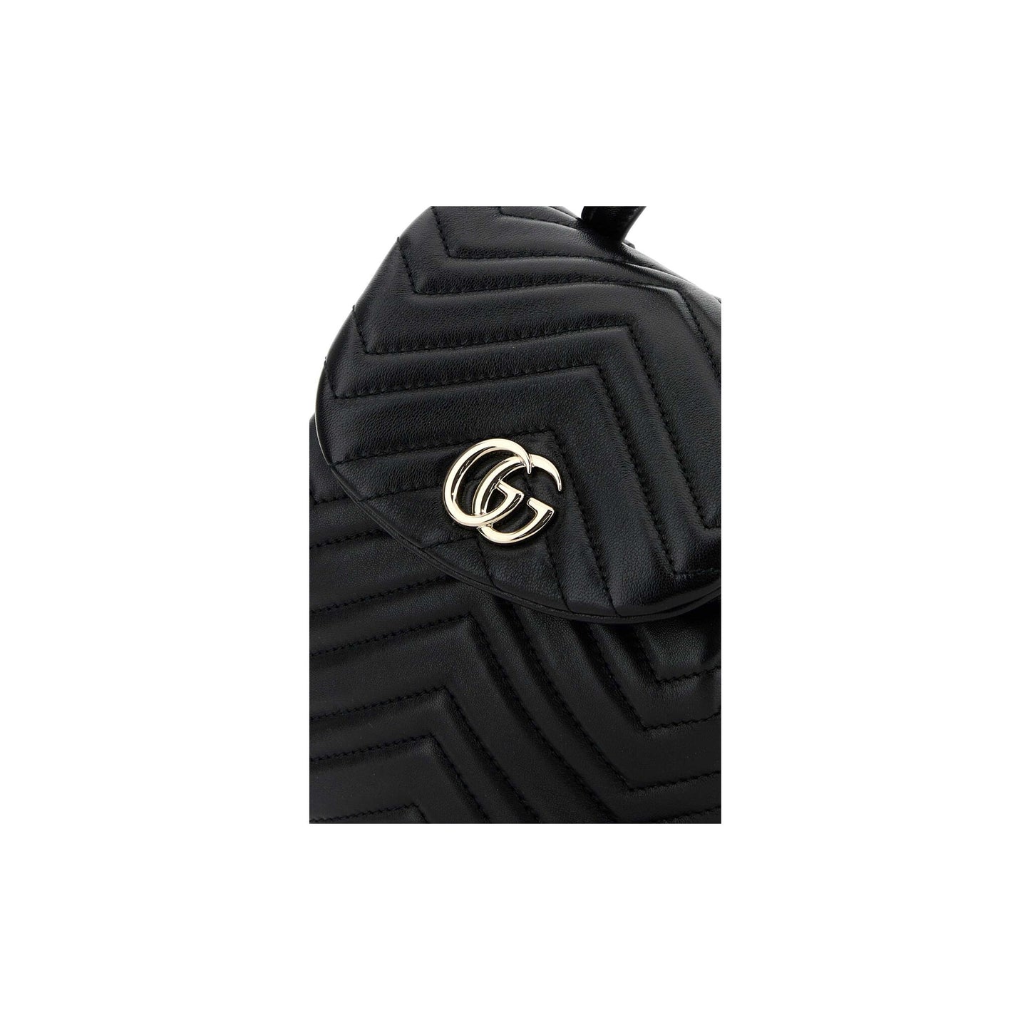 Gucci Mochila GG Marmont em Lona — Preto