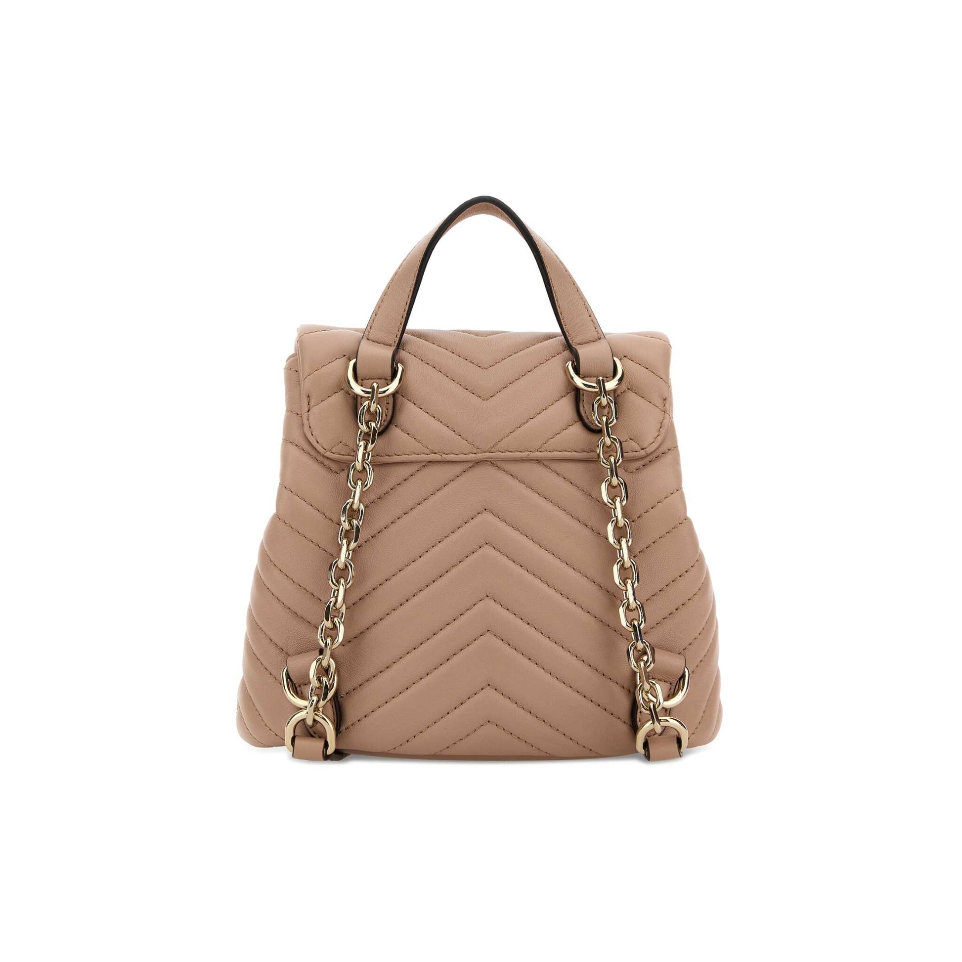 Gucci Mochila GG Marmont em Lona — Rosa