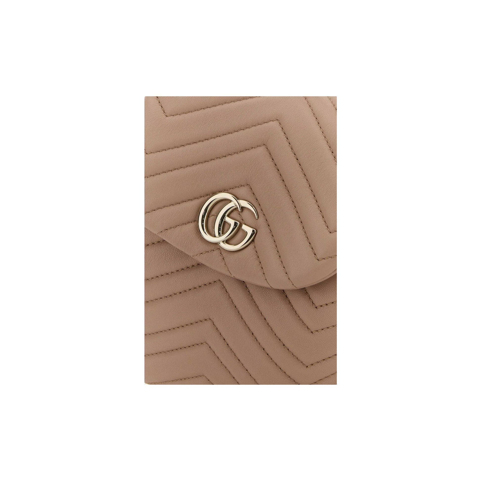 Gucci Mochila GG Marmont em Lona — Rosa