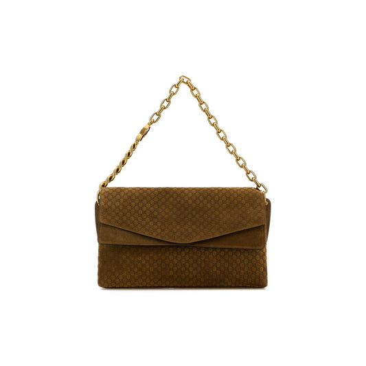 Gucci Mala de Ombro em Pele — Castanho