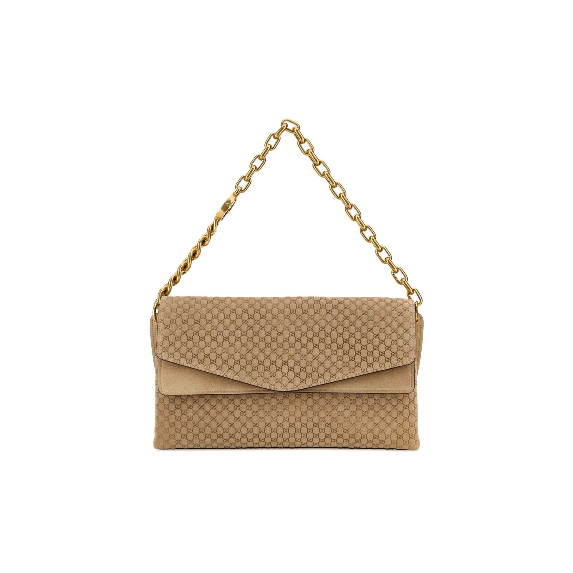 Gucci Mala de Ombro em Pele — Rosa