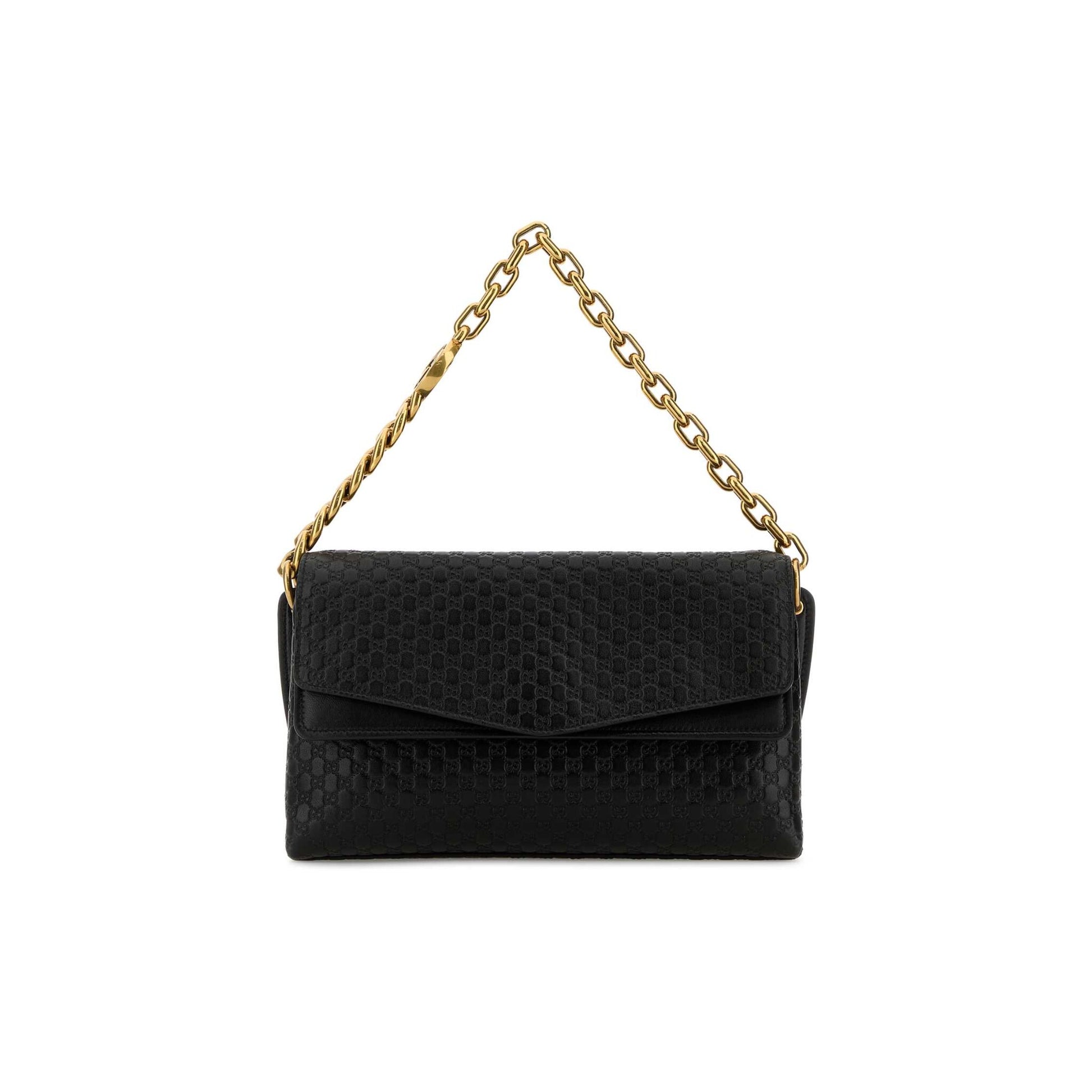 Gucci Mala de Ombro em Pele — Preto