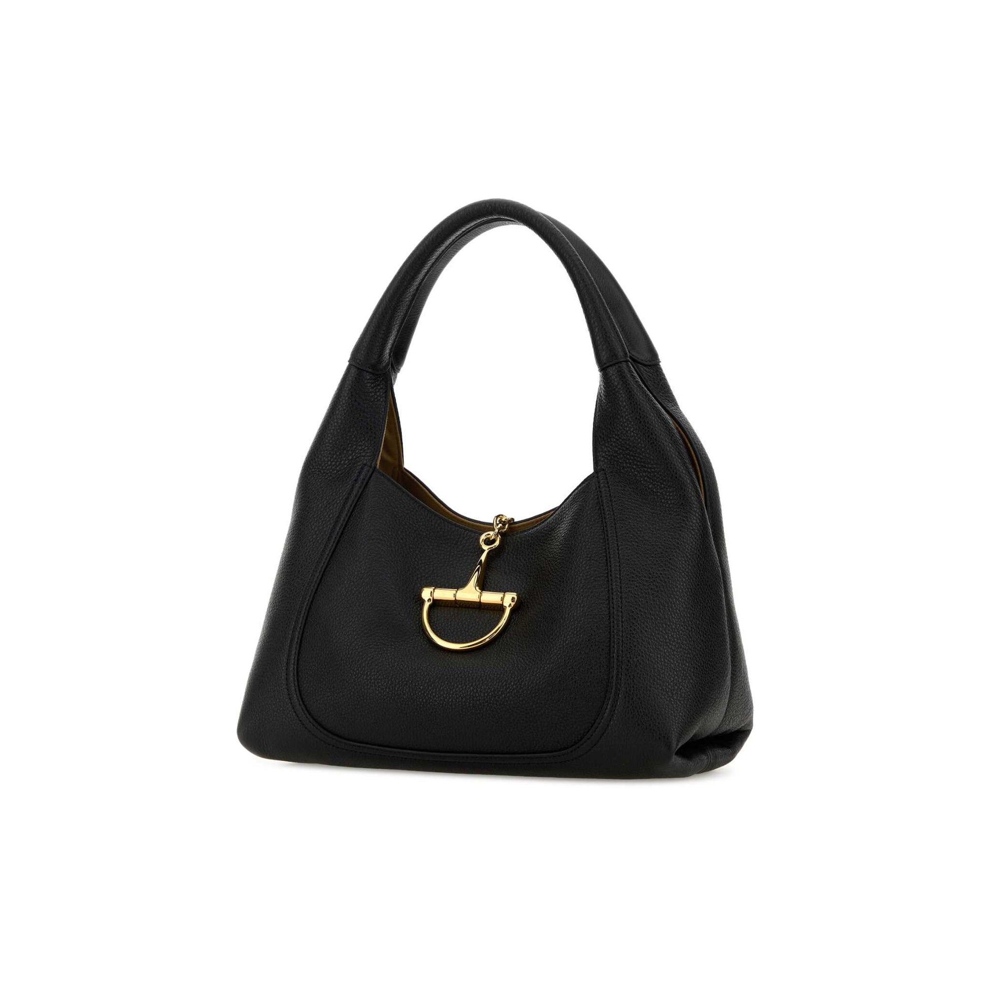 Gucci Mala com Bolsa Amovível em Pele — Preto