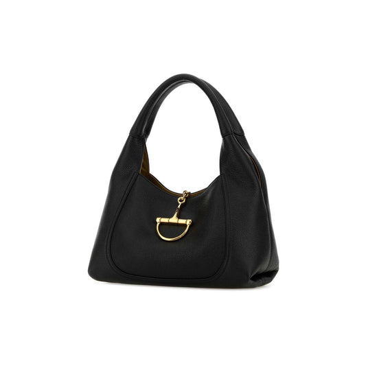 Gucci Mala com Bolsa Amovível em Pele — Preto