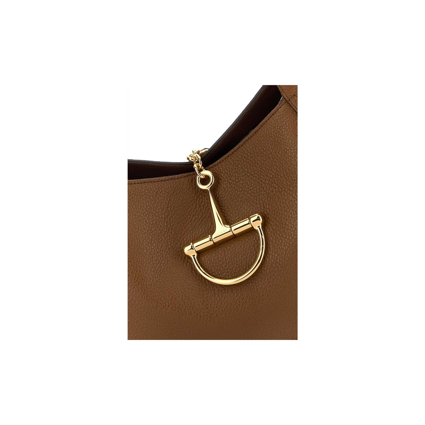 Gucci Mala com Bolsa Amovível em Pele — Bege