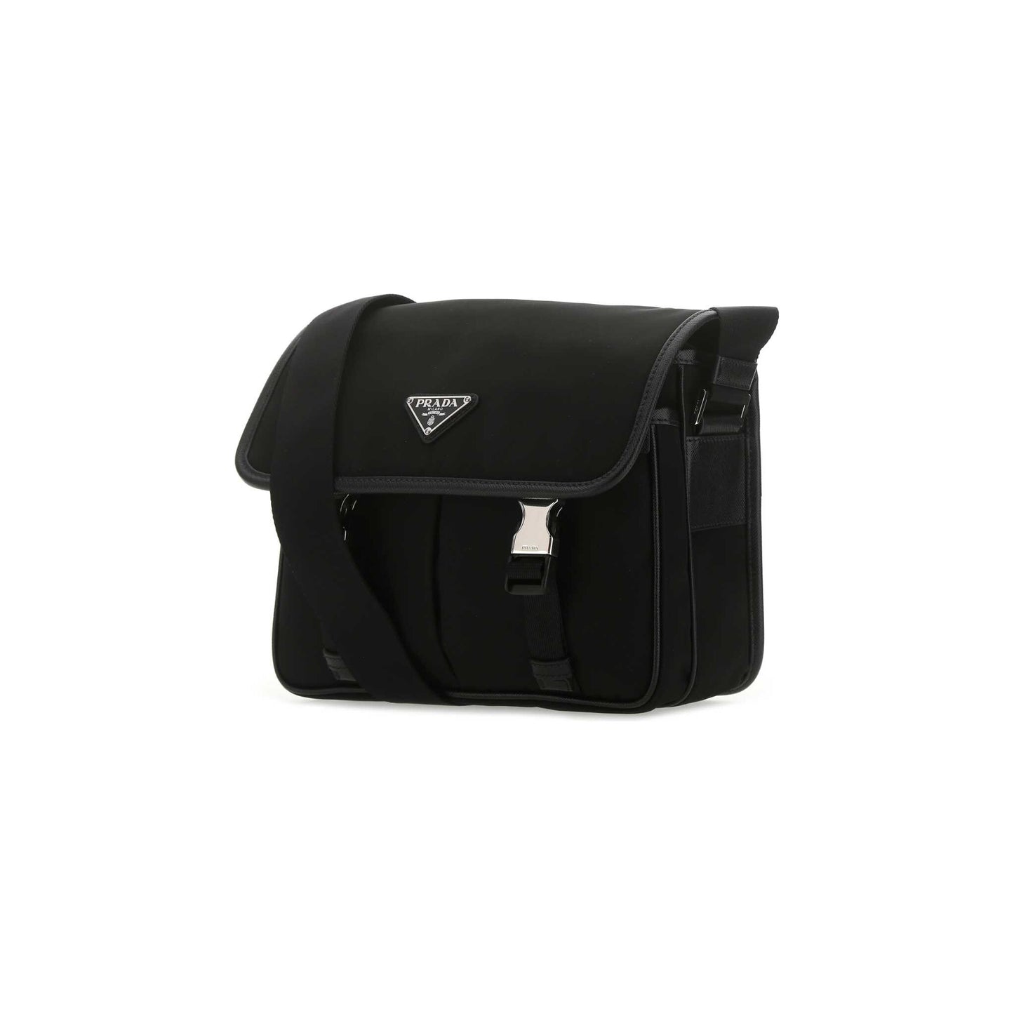 Prada Mala de Ombro em Re-Nylon — Preto