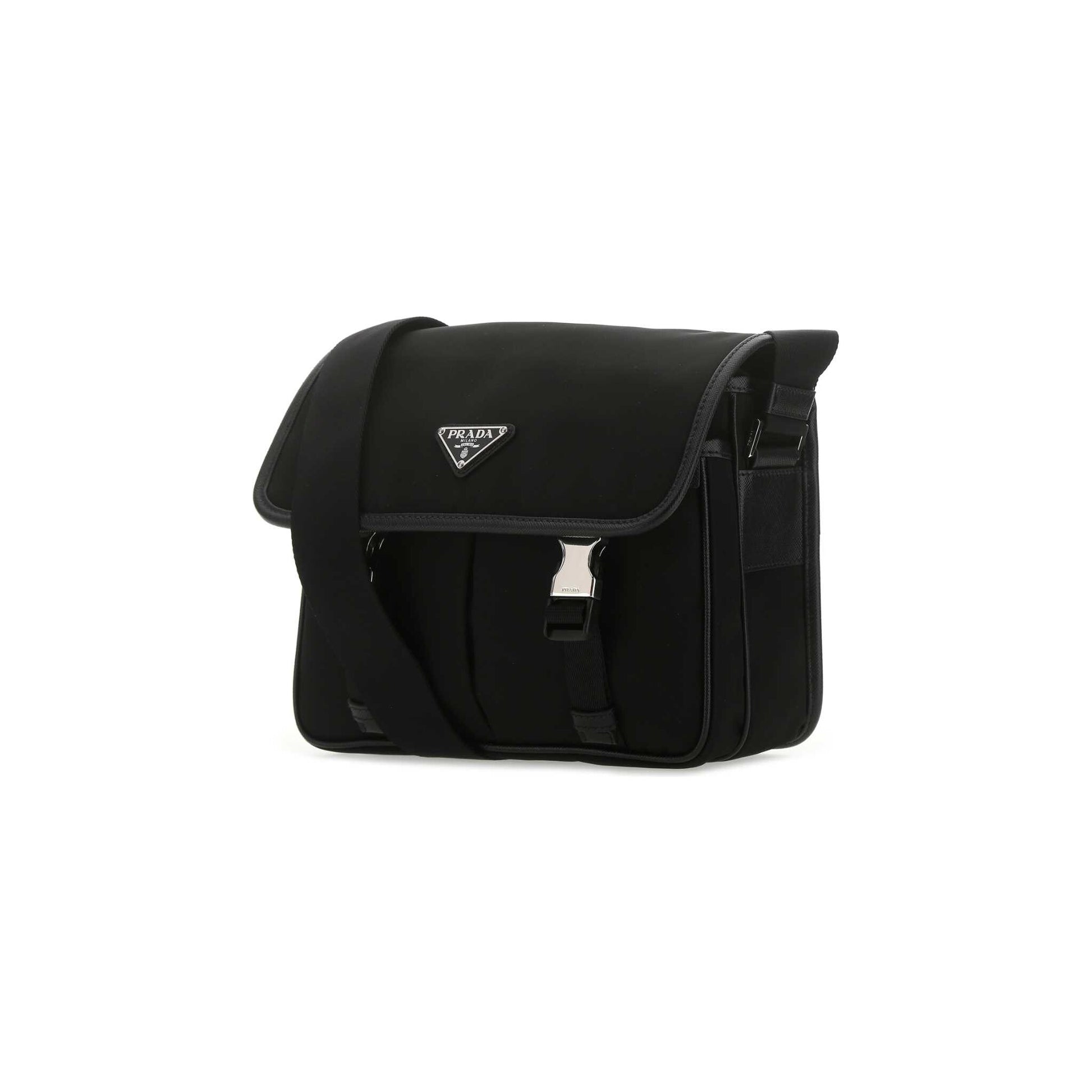 Prada Mala de Ombro em Re-Nylon — Preto