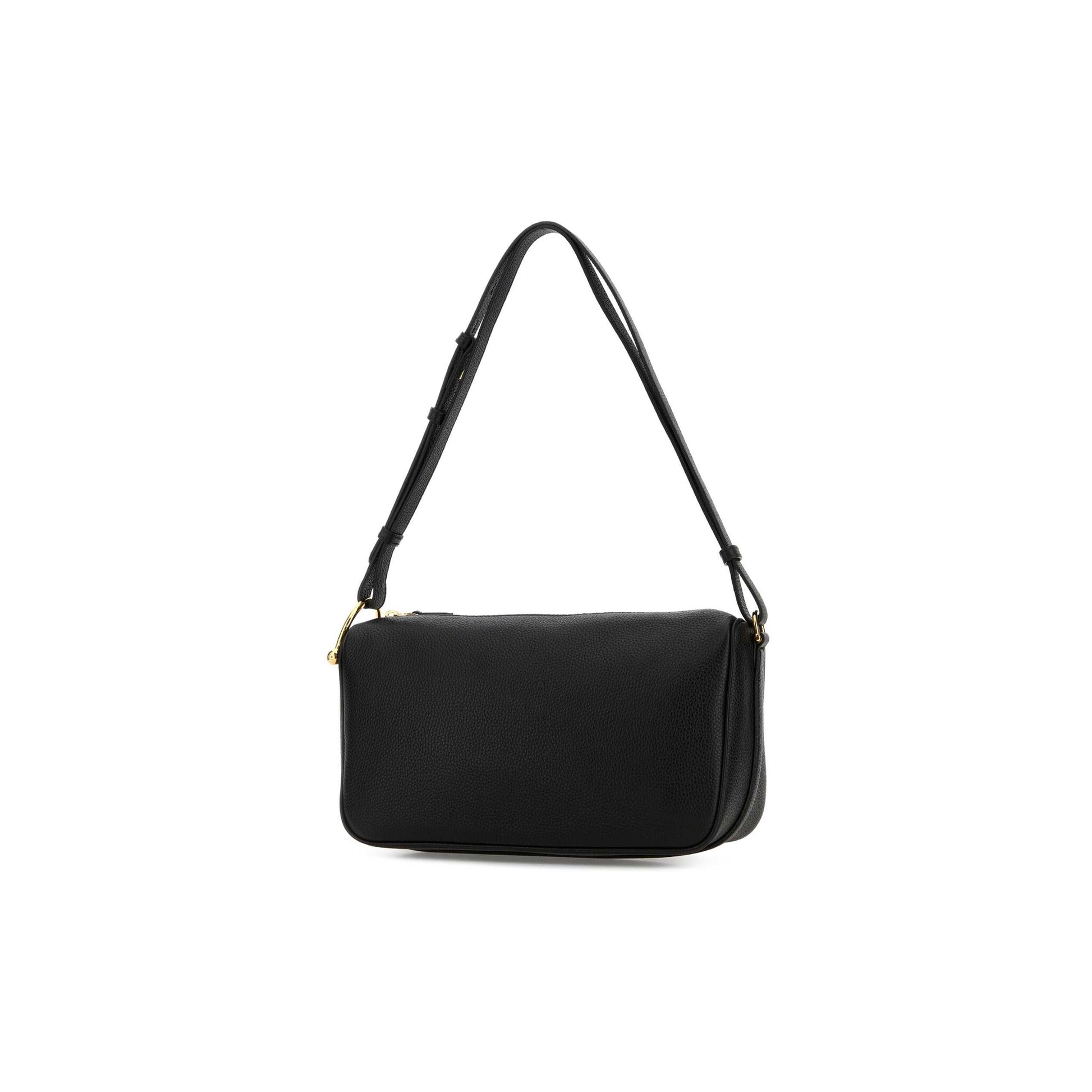 Gucci Mala de Ombro Média Half Horsebit em Pele — Preto