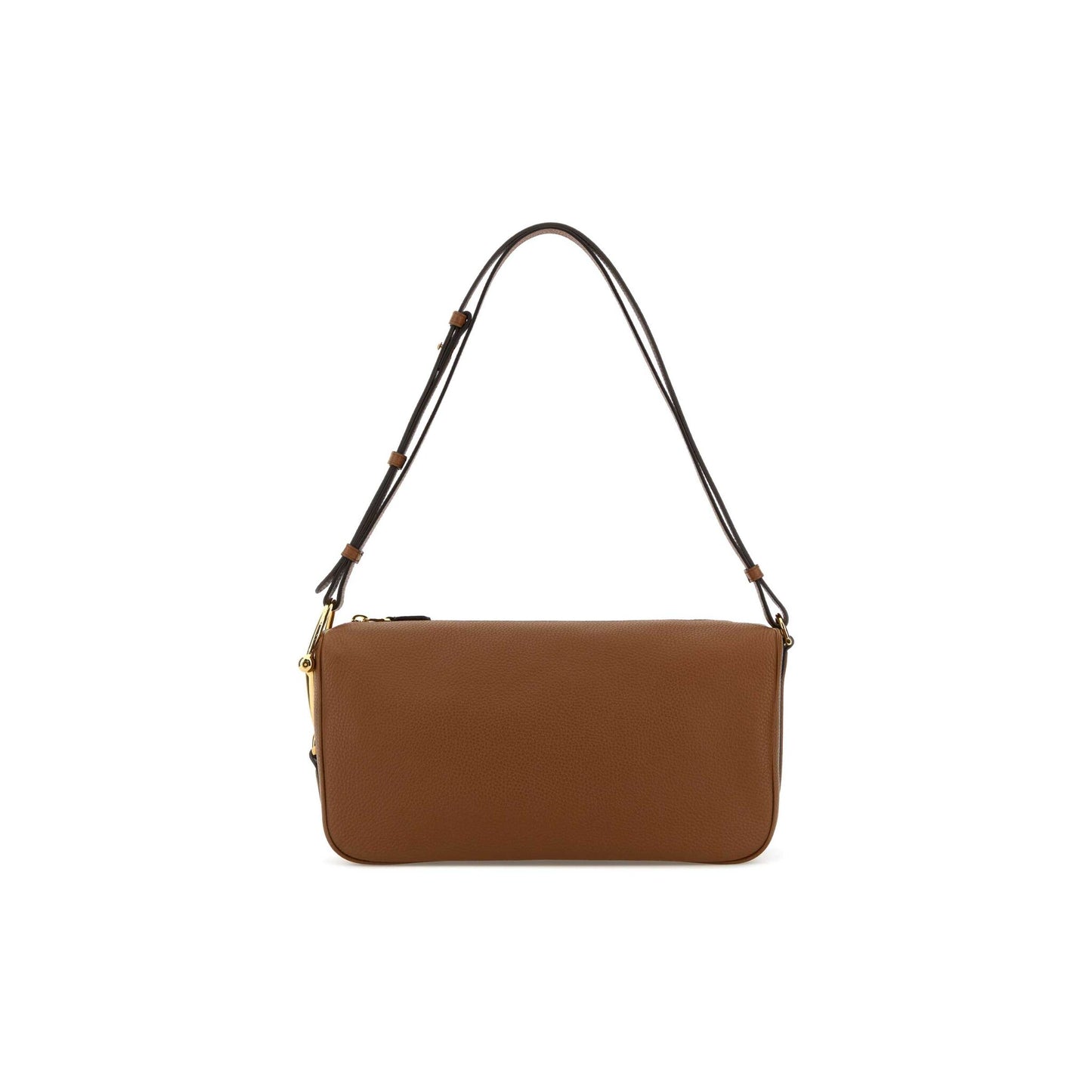 Gucci Mala de Ombro Média Half Horsebit em Pele — Bege