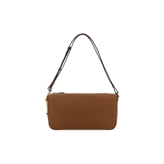 Gucci Mala de Ombro Média Half Horsebit em Pele — Bege