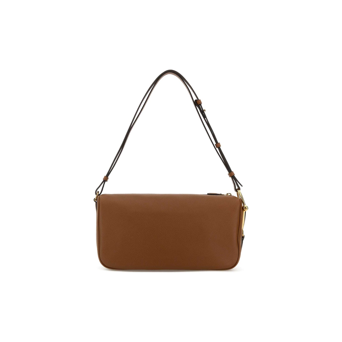 Gucci Mala de Ombro Média Half Horsebit em Pele — Bege