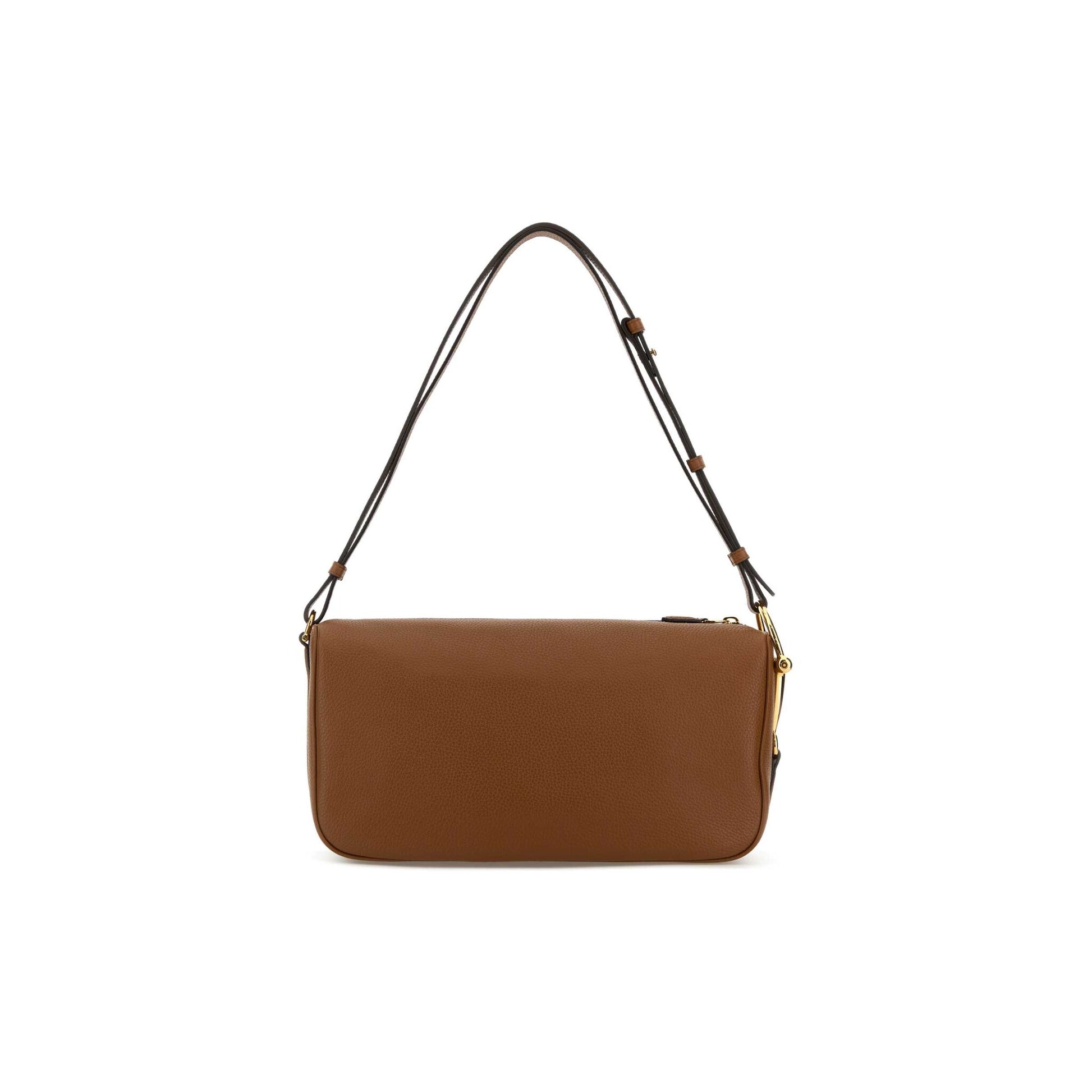 Gucci Mala de Ombro Média Half Horsebit em Pele — Bege