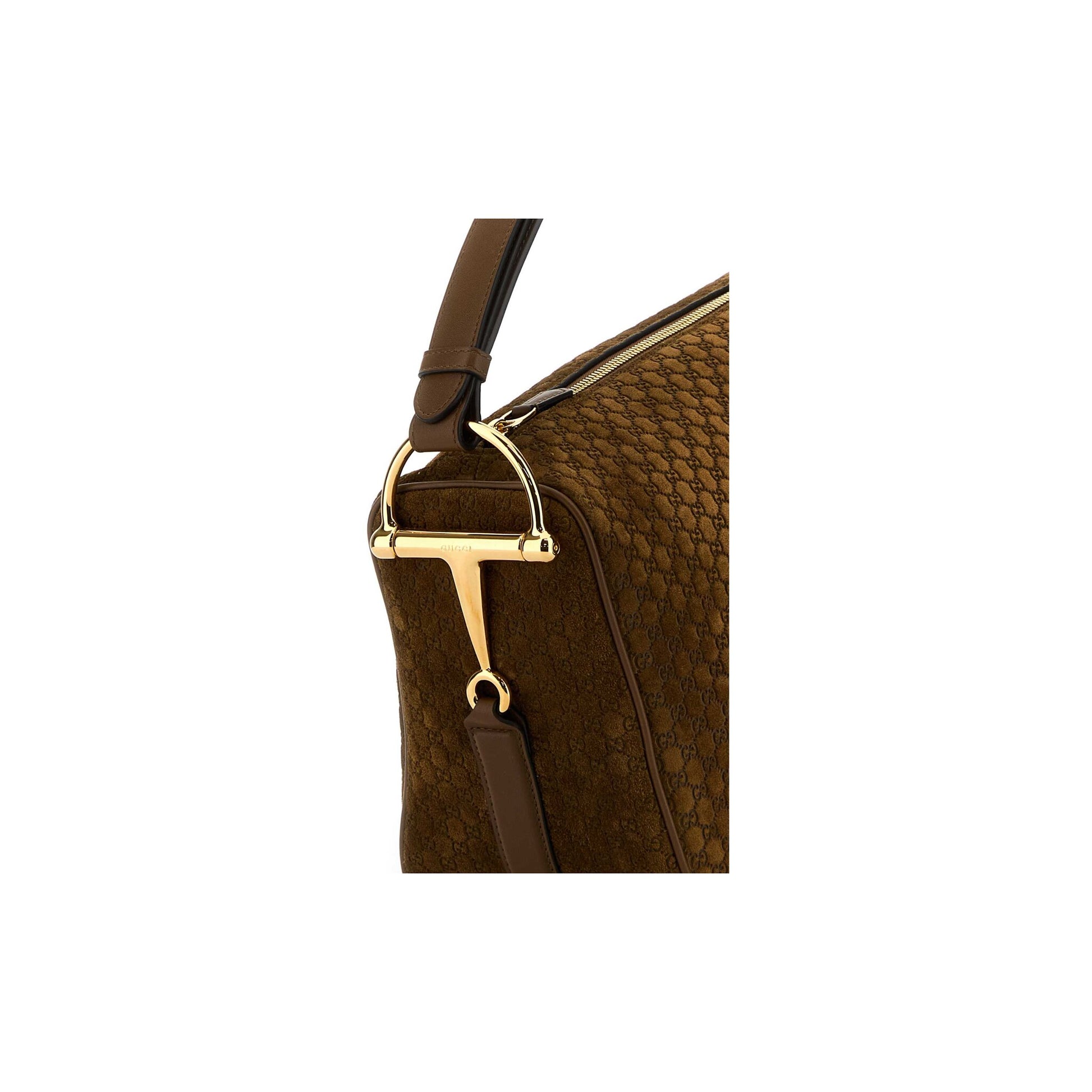 Gucci Mala de Ombro em Pele — Castanho