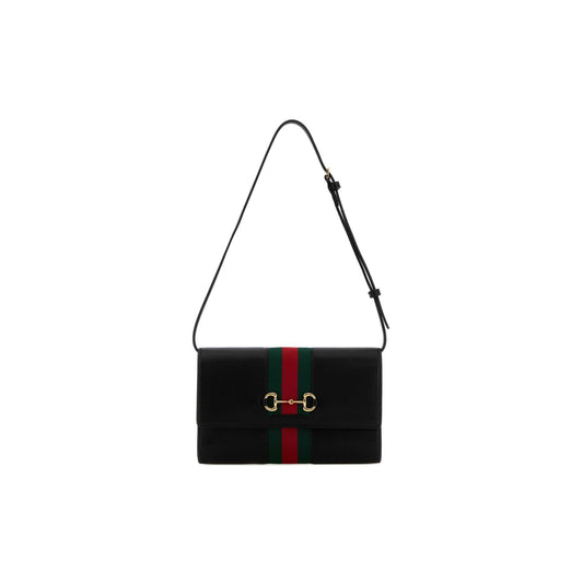 Gucci Mini Bolsa Horsebit Web em Pele