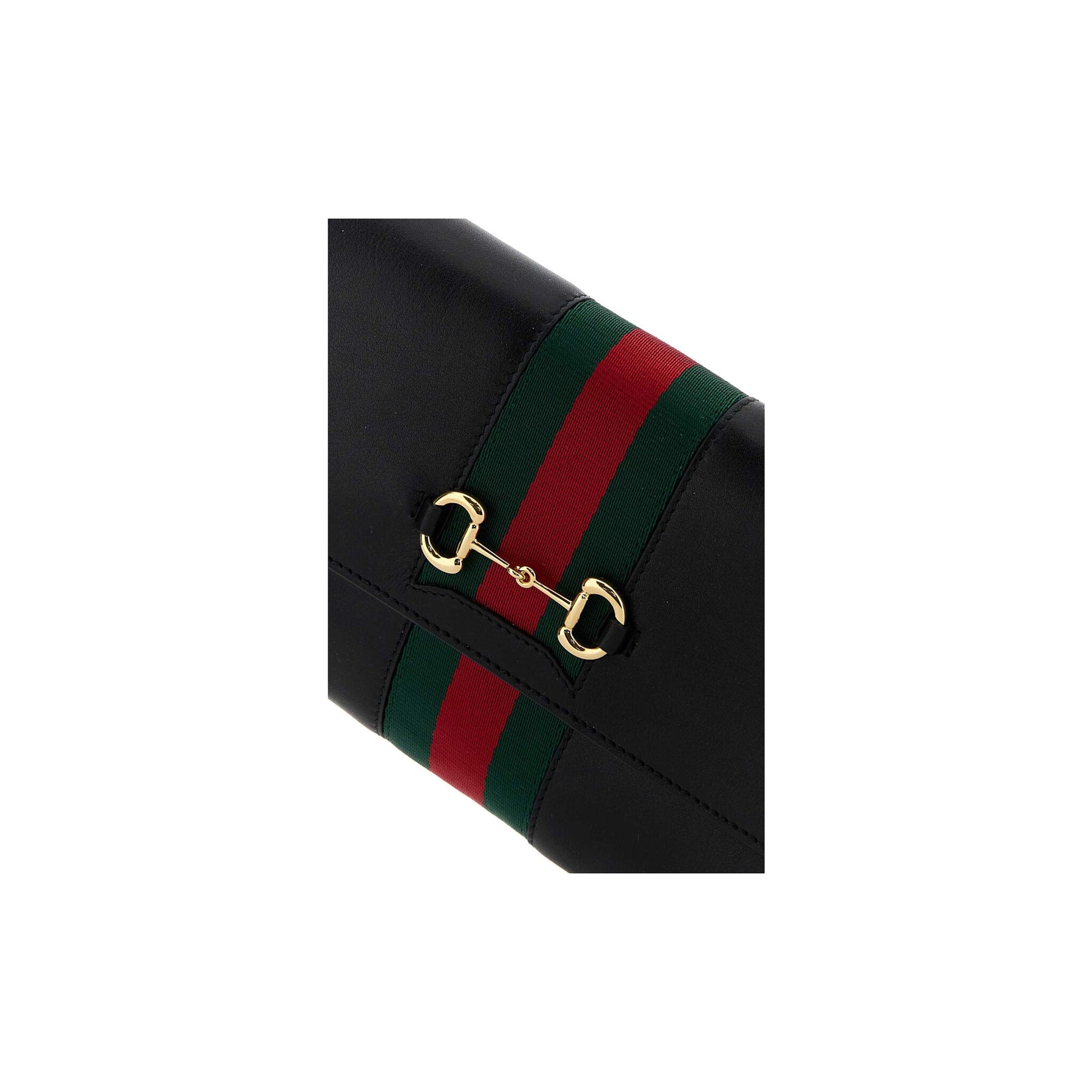 Gucci Mini Bolsa Horsebit Web em Pele