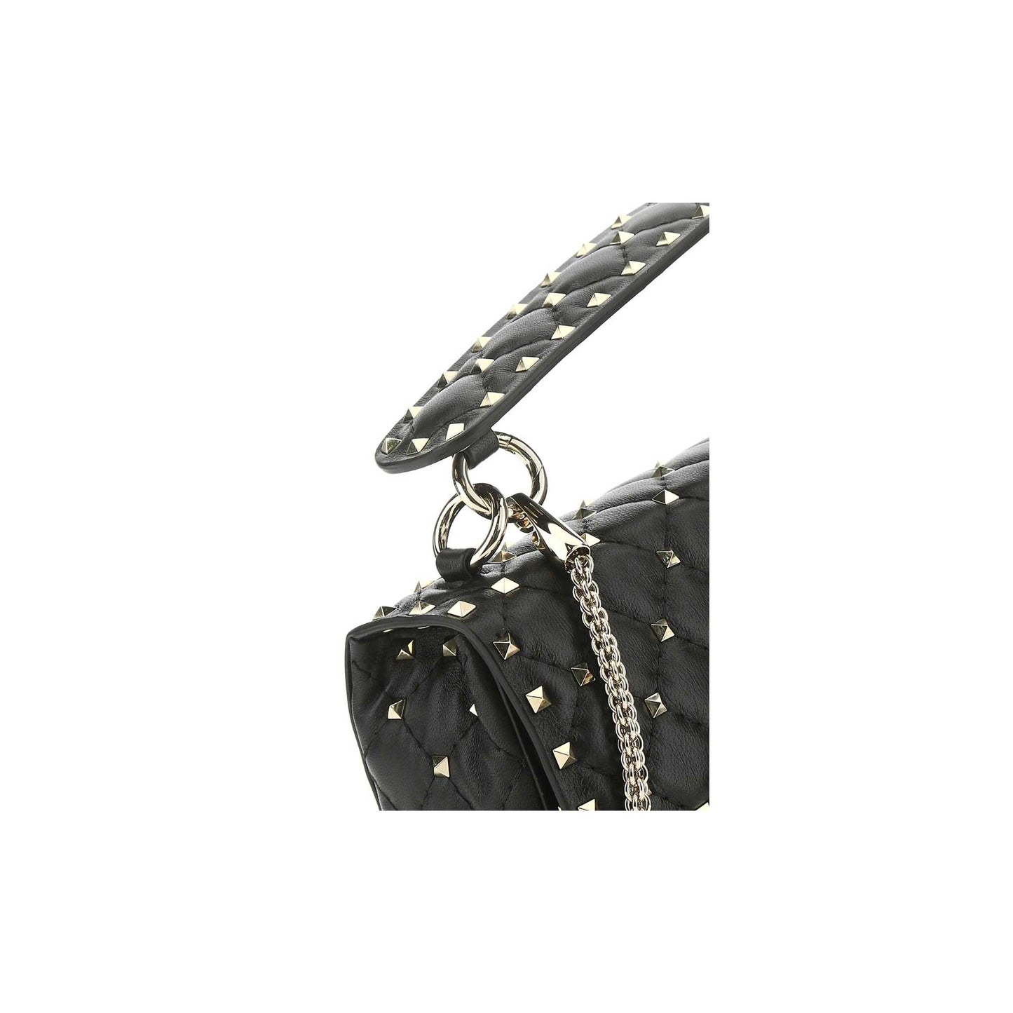 Mala de Mão Rockstud Spike em Pele