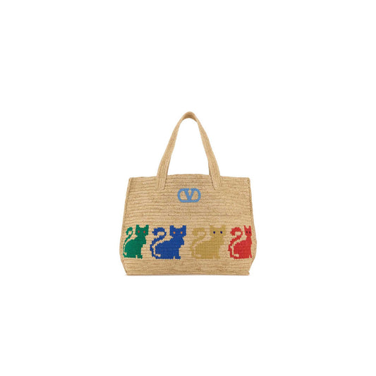 Valentino Garavani Raffiachat large raffia shopping bag