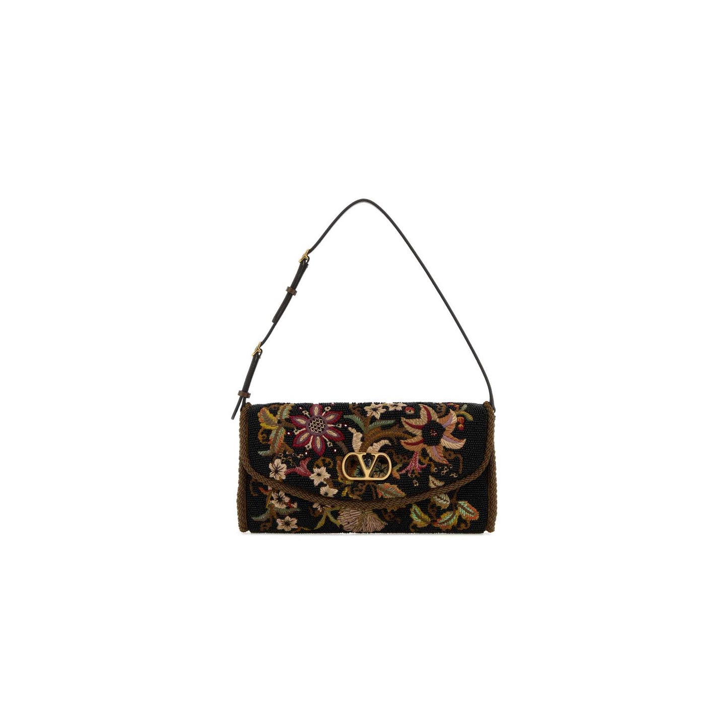 Valentino Garavani DeVain Embroidered Small Shoulder Bag