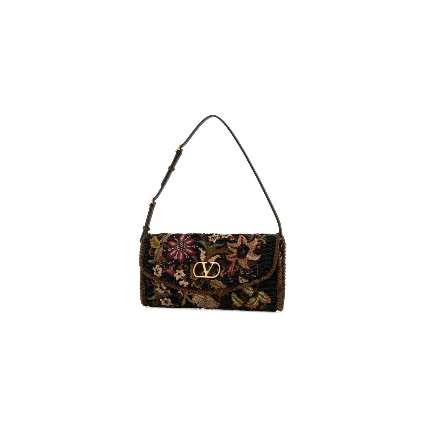 Valentino Garavani DeVain Embroidered Small Shoulder Bag