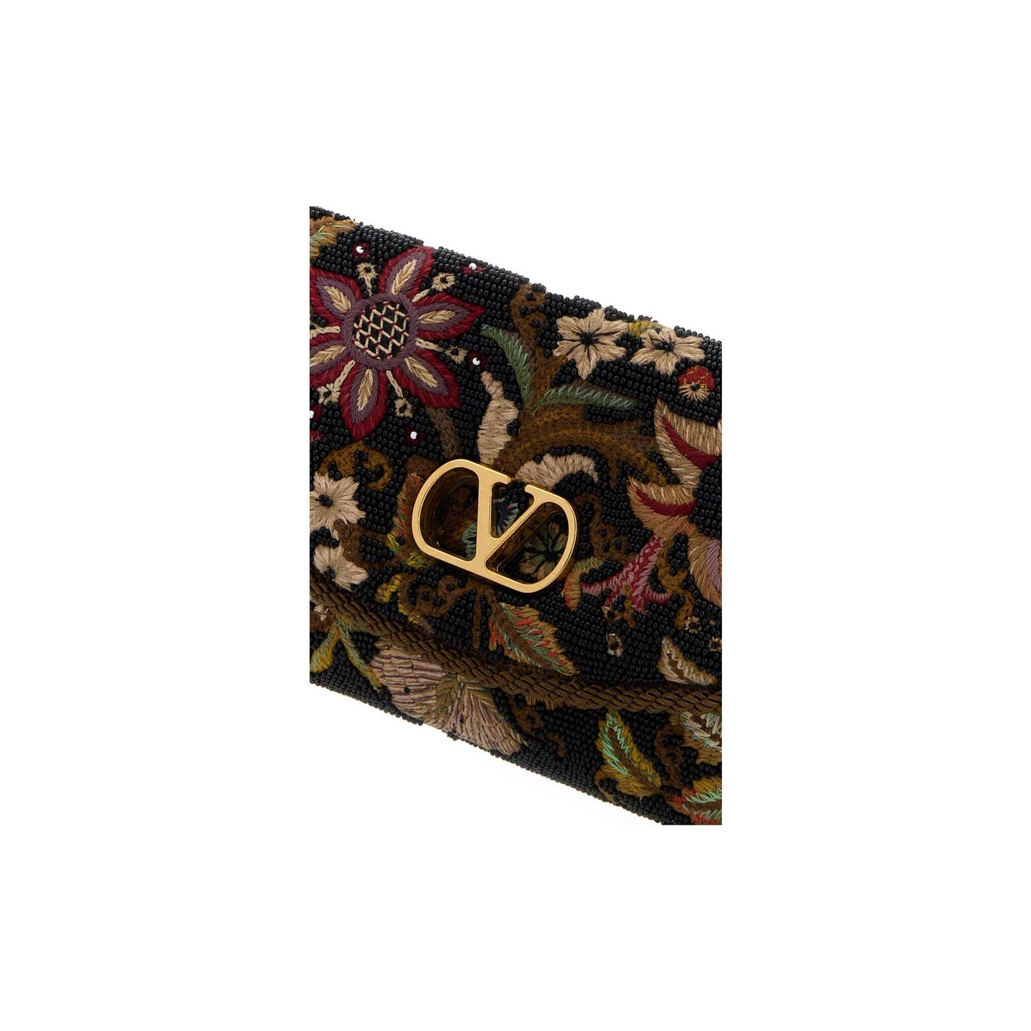 Valentino Garavani DeVain Embroidered Small Shoulder Bag