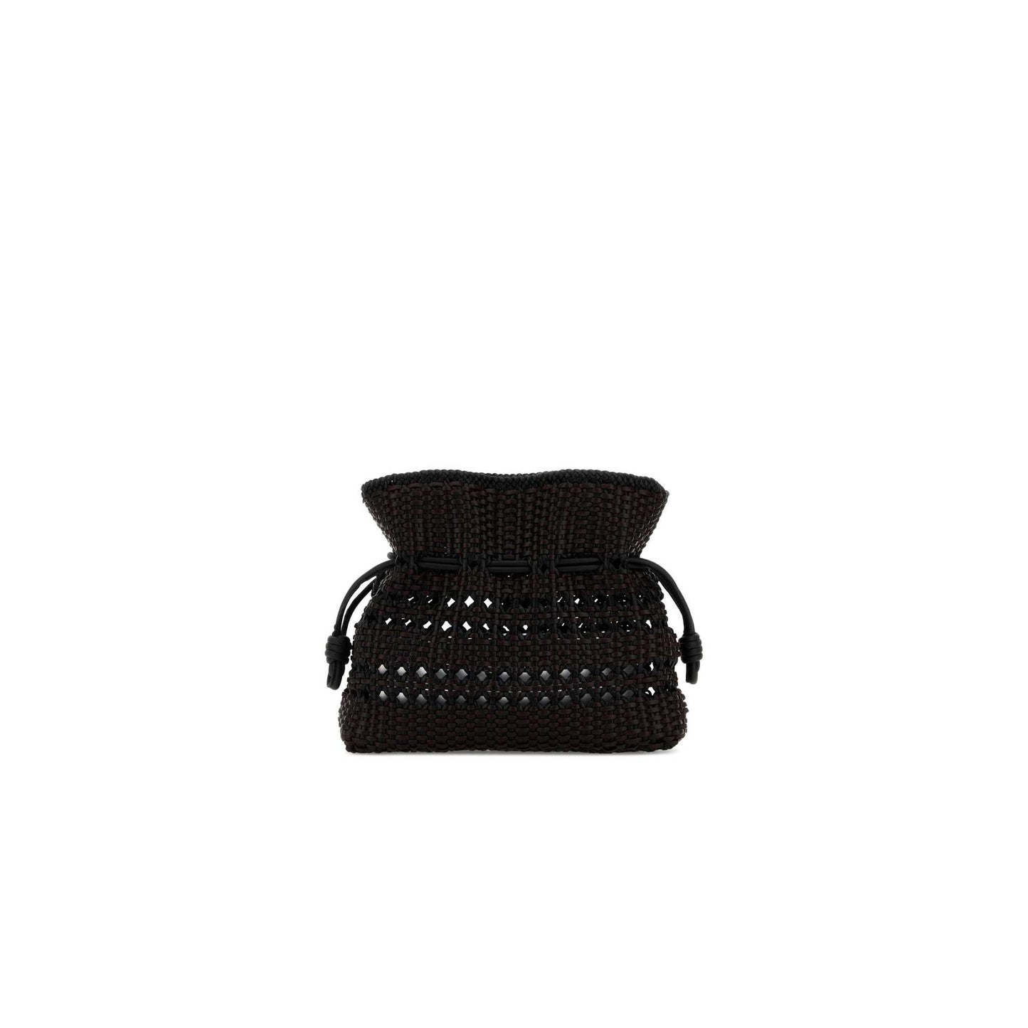 Mala Clutch Flamenco Entrançada Média em Napa de Vitela