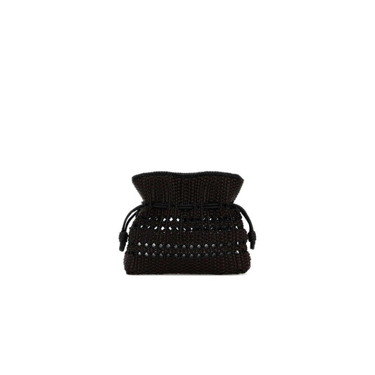 Mala Clutch Flamenco Entrançada Média em Napa de Vitela