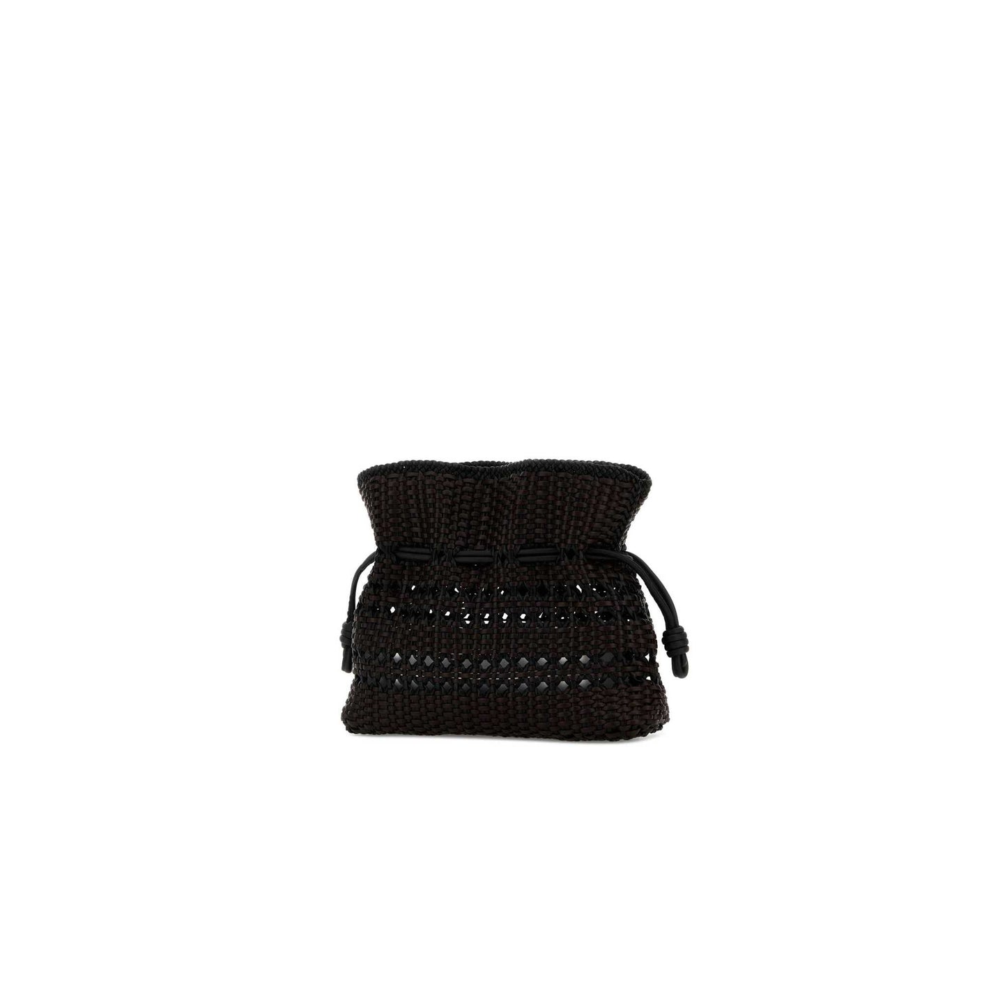 Mala Clutch Flamenco Entrançada Média em Napa de Vitela