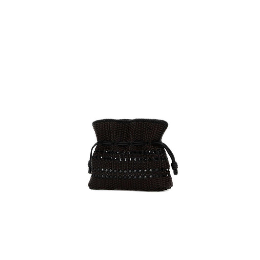 Mala Clutch Flamenco Entrançada Média em Napa de Vitela